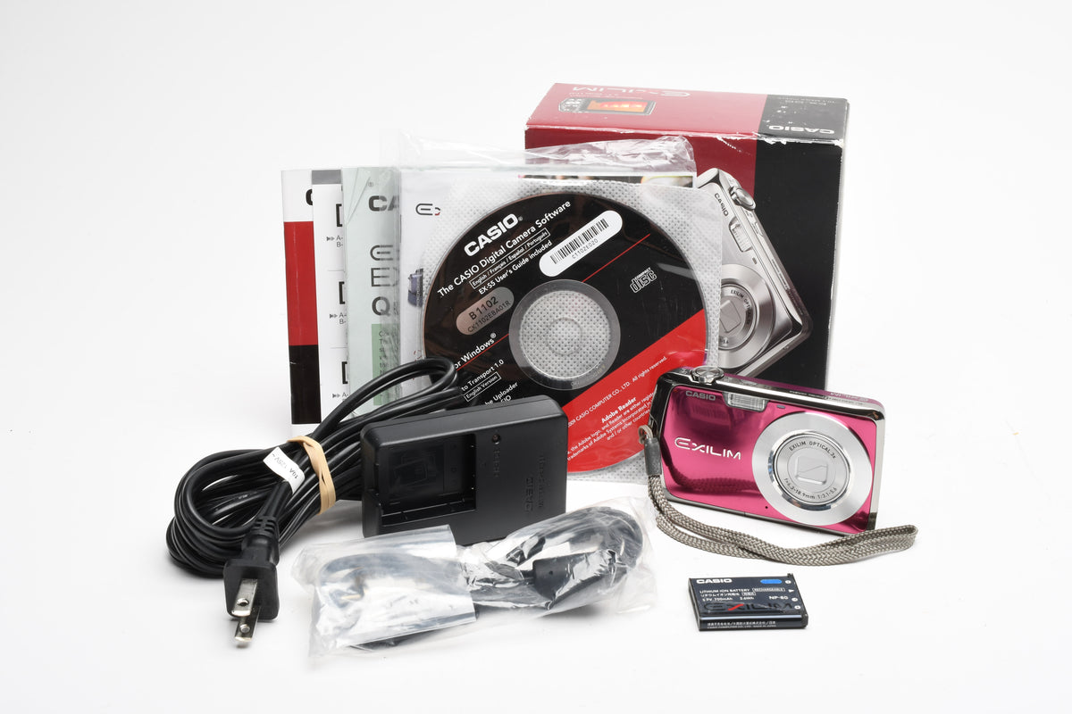 Casio EX-S5 10.1MP Digital Point&Shoot (Magenta), Tested, Great, Boxed