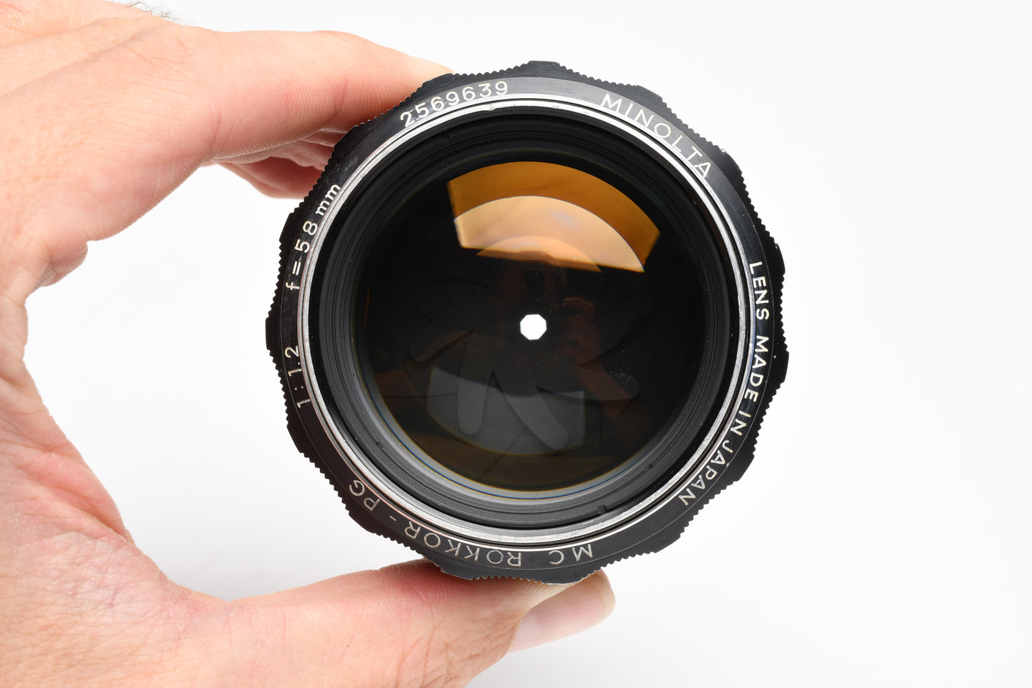 Minolta MC Rokkor-PG 58mm f1.2 prime lens, very sharp, Nice