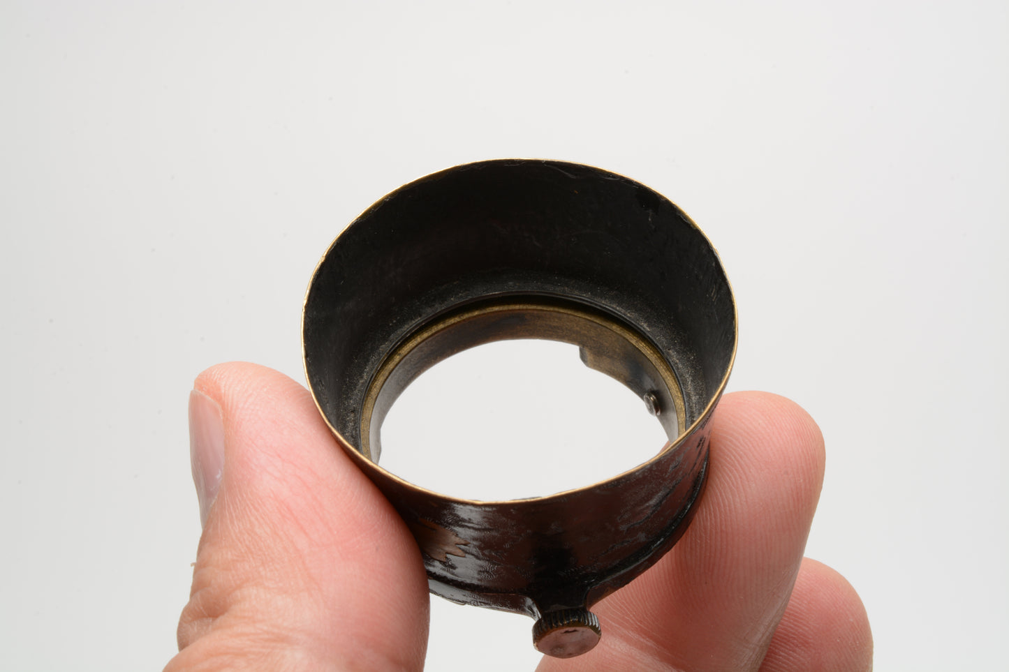 Leica Leitz 1" deep 36mm wide at base, 42mm at outer edge of hood