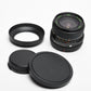 Quantaray 28mm F2.8 Canon FD Mount Lens, caps, hood, clean, great!