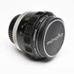 Minolta MC Rokkor-PG 58mm f1.2 prime lens, very sharp, Nice