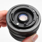 Quantaray 28mm F2.8 Canon FD Mount Lens, caps, hood, clean, great!