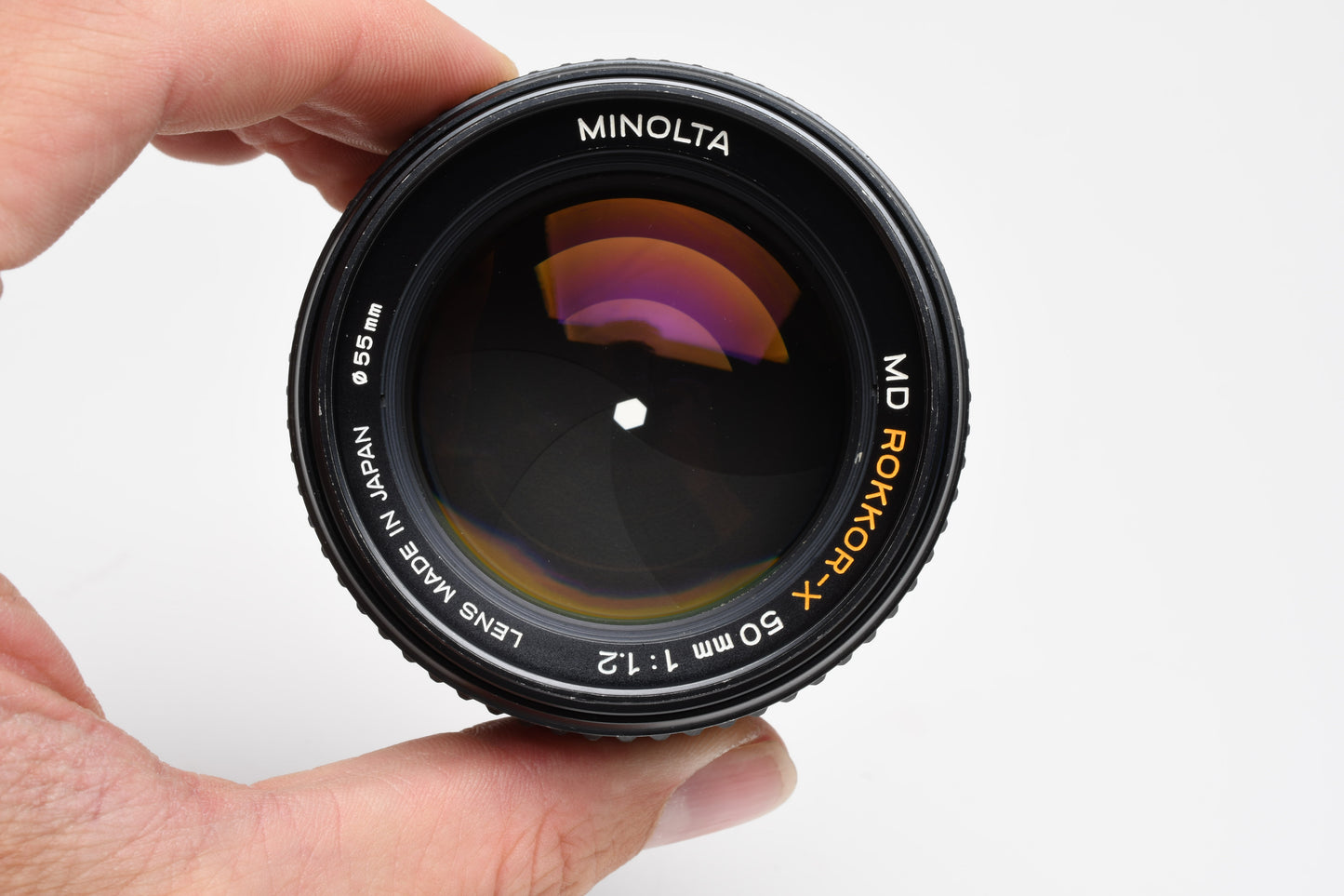 Minolta MD Rokkor-X 50mm f1.2 prime lens, very sharp, Nice