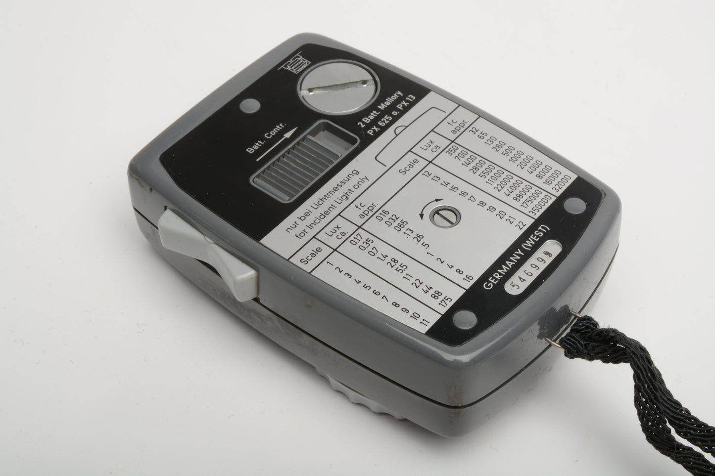 Gossen Luna-Pro Incident light meter, w/strap and case, tested, accurate