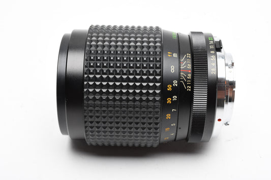Focal 135mm f2.8 Portrait lens for Minolta MD, Case+Caps, Good!