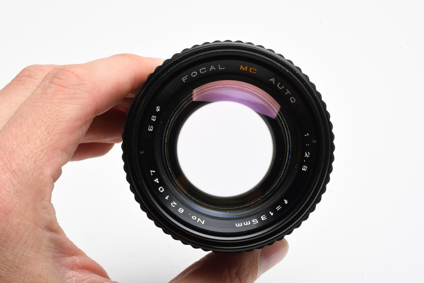 Focal 135mm f2.8 Portrait lens for Minolta MD, Case+Caps, Good!