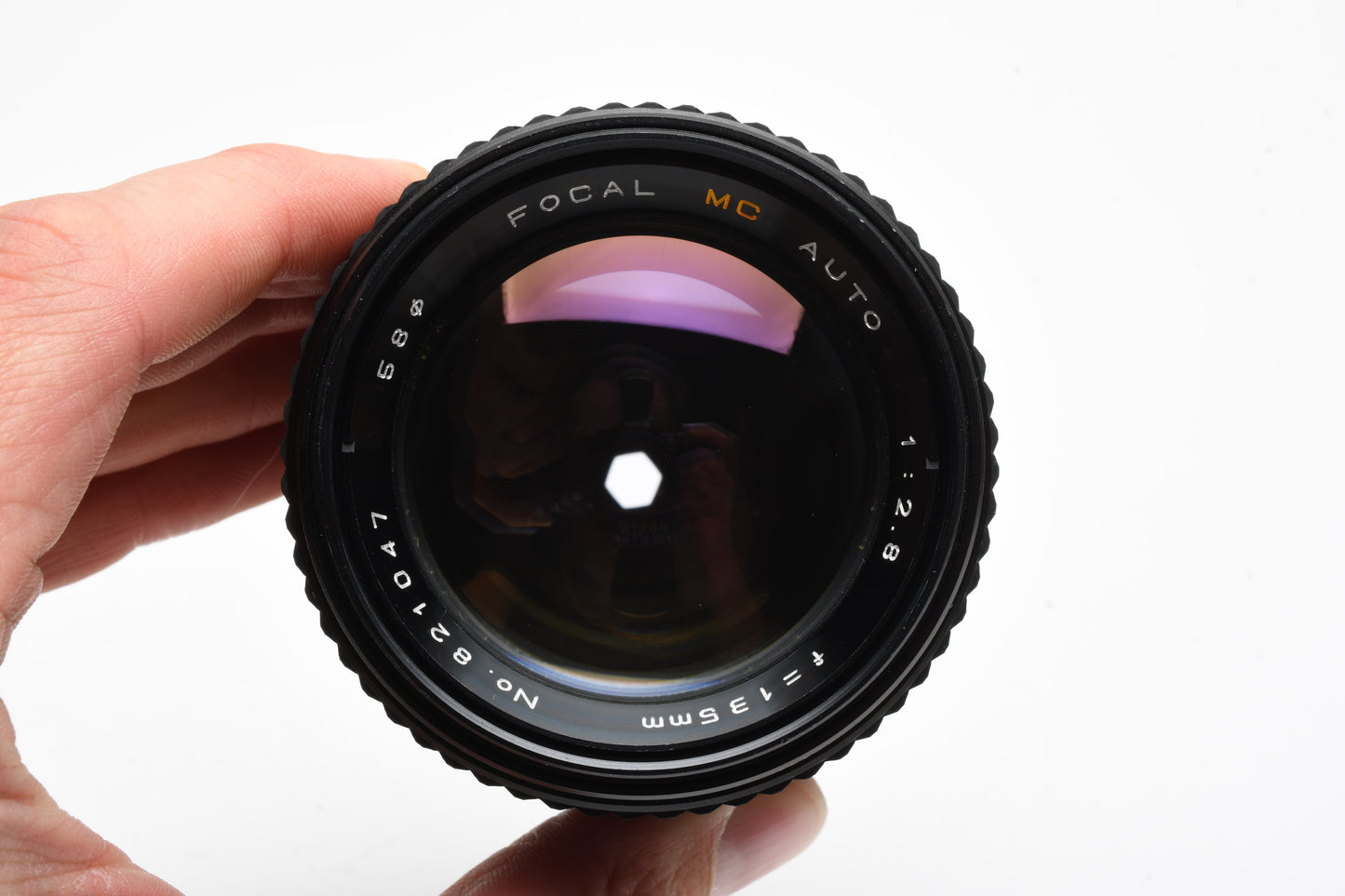 Focal 135mm f2.8 Portrait lens for Minolta MD, Case+Caps, Good!