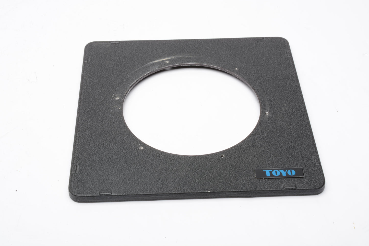 Toyo 4x4" lens board w/95mm opening and drill holes