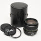 Paragon PMC II 28-50mm f3.5-4.5 Nikon AI Manual Focus zoom, Great! + Case