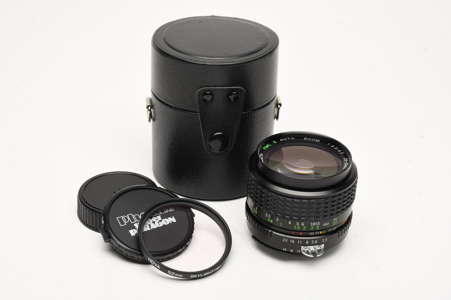 Paragon PMC II 28-50mm f3.5-4.5 Nikon AI Manual Focus zoom, Great! + Case