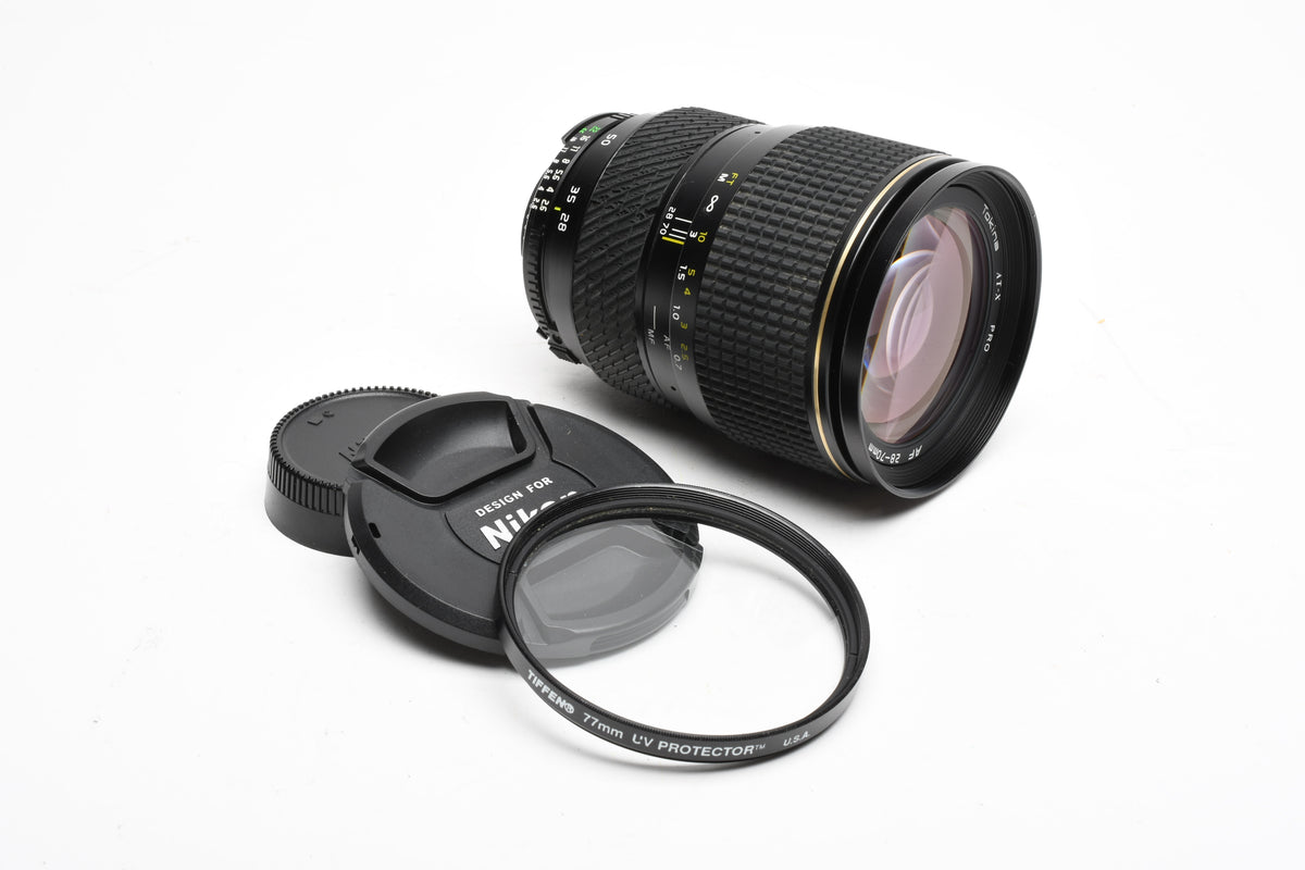 Tokina AF 28-70mm f2.6-2.8 zoom lens for Nikon Ai-S, UV+Caps, Great