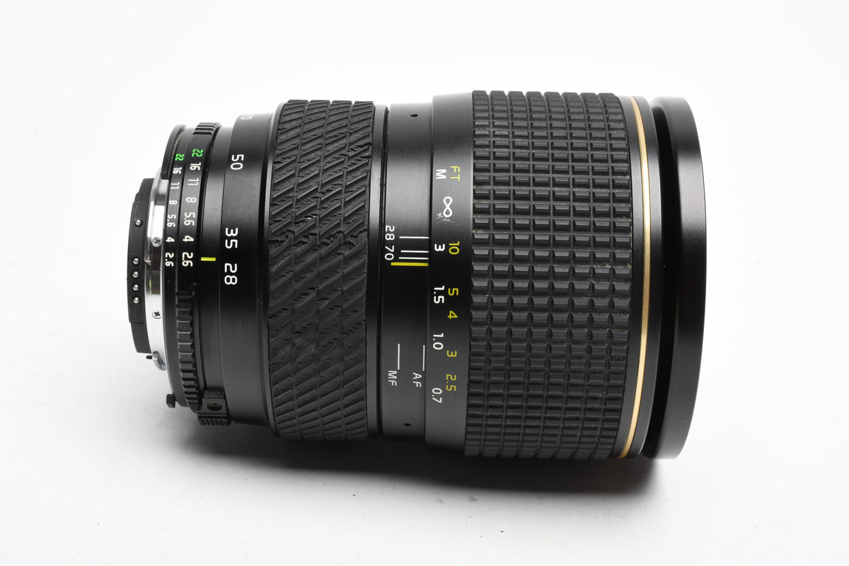 Tokina AF 28-70mm f2.6-2.8 zoom lens for Nikon Ai-S, UV+Caps, Great