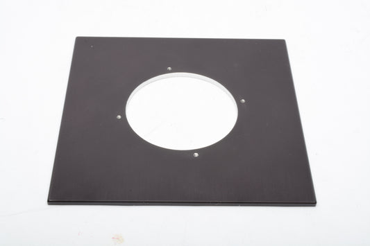 Metal lens board 5.5" square w/65mm hole