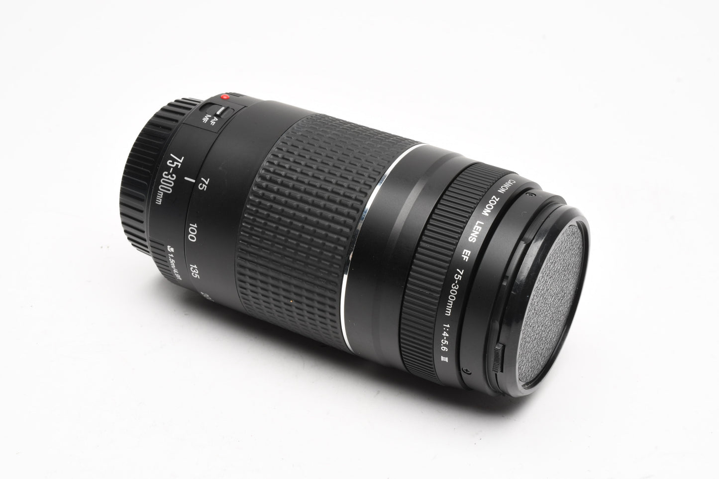 Canon EF 75-300mm f4-5.6 III Telephoto zoom lens, caps, Great!