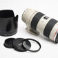 Canon EF 70-200mm f2.8L IS USM Tele zoom lens, caps, hood, collar, UV, Great!