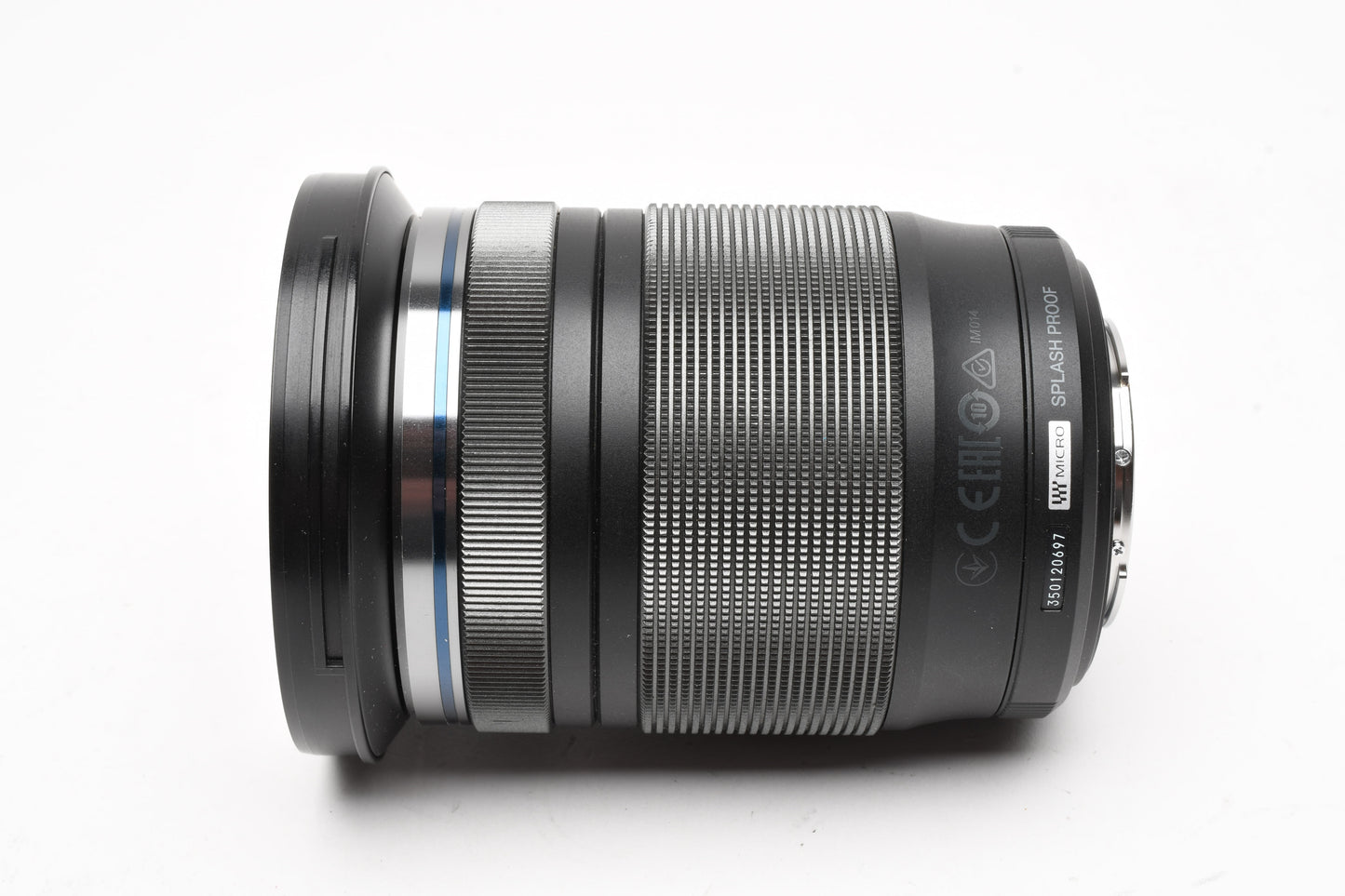 Olympus M. Zuiko Pro 12-200mm f3.5-6.3 lens, Caps, Hood, Mint-