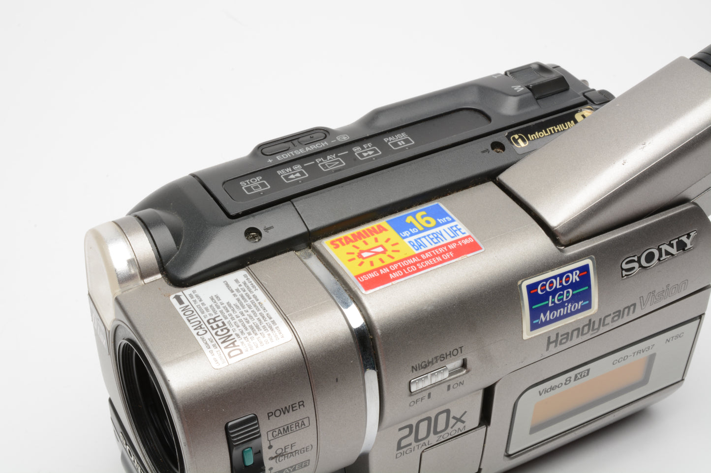 Sony CCD-TRV37 Video 8 Camcorder, Great Playback for Video 8 8mm Video cassettes