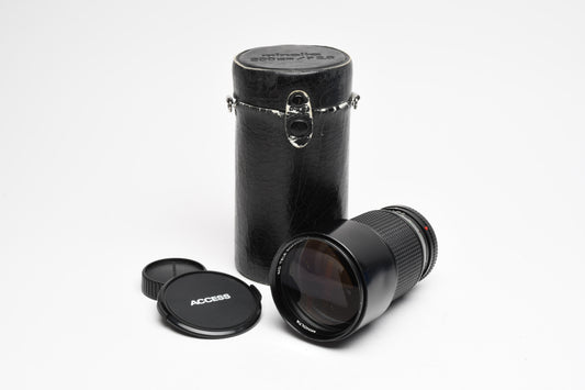 Minolta MD Tele Rokkor-X 200mm f2.8 w/Case, Nice, *Read