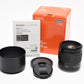 Sony 50mm f1.8 FE SEL50F18F Prime lens, Hood, Box, Clean