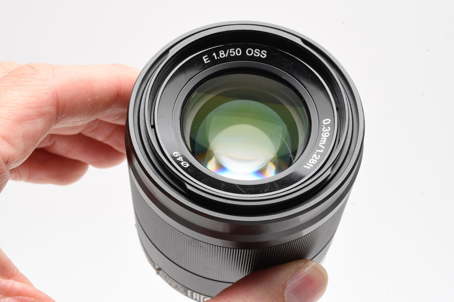 Sony 50mm f1.8 FE SEL50F18F Prime lens, Hood, Box, Clean