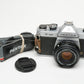 Pentax K1000 35mm SLR Body w/Pentax-M 50mm f1.7 lens, new seals, Great!