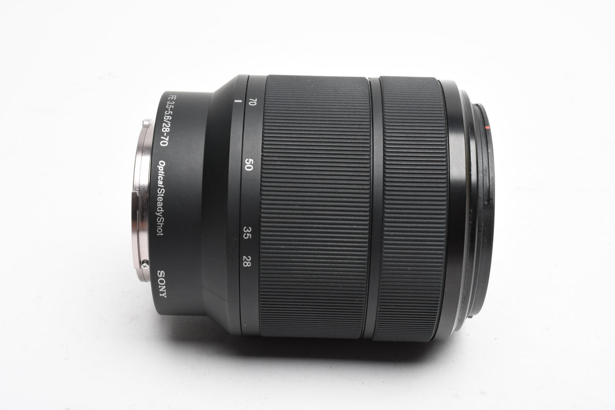 Sony FE 28-70mm f3.5-5.6 OSS E-Mount lens SEL2870, caps, hood, Great!