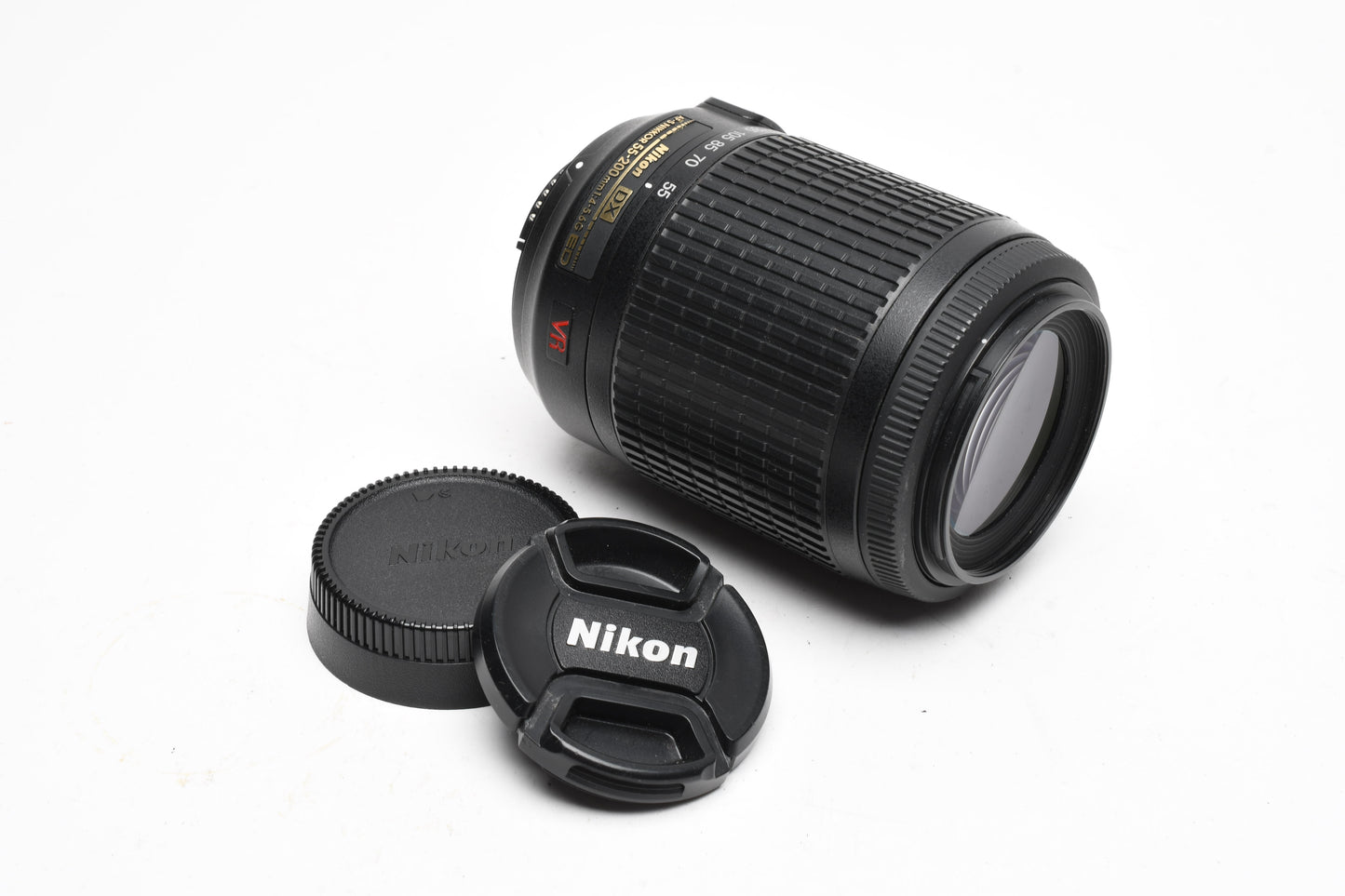 Nikon AF-S 55-200mm f4-5.6G ED VR DX SWM, Caps, Mint-