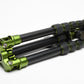 MeFoto BackPacker A0350 Aluminum Travel Tripod Green W/ Q0 Ball Head, Case+QR Plate