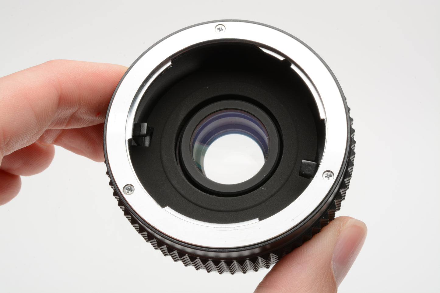 Cosina 2X Teleconverter for Olympus 35mm OM System, caps + case, clean