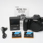 Canon EOS 70D DSLR Body w/2batts, charger, manual, USB, 67K Acts, tested