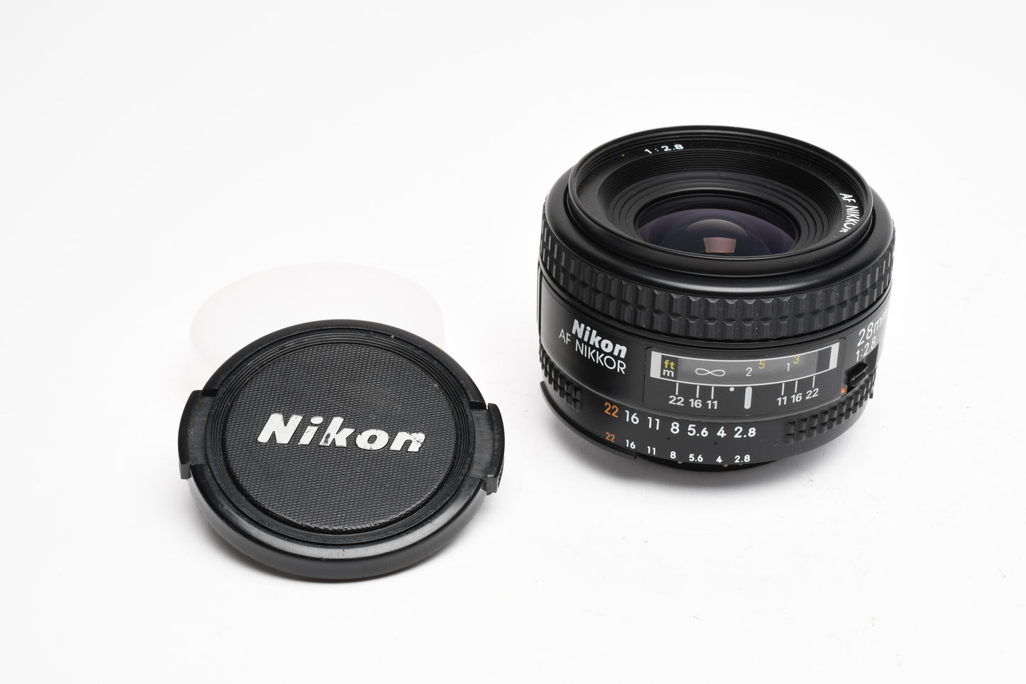 Nikon AF 28mm f2.8 wide lens, caps nice & clean! Sharp! (Copy)