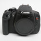 Canon EOS Rebel T5i DSLR Body Only, ONLY 277 Acts! + Batt+charger+strap