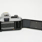 Nikon FG 35mm SLR w/Nikon E 50mm f1.8 lens, grip, New seals, Nice!!