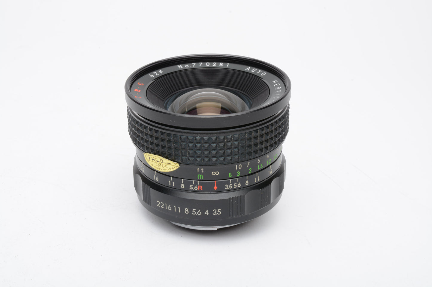 Hervic Zivnon Auto 1:3.5 23mm T.M.C. Lens for Pentax PK Mount, case, case, UV