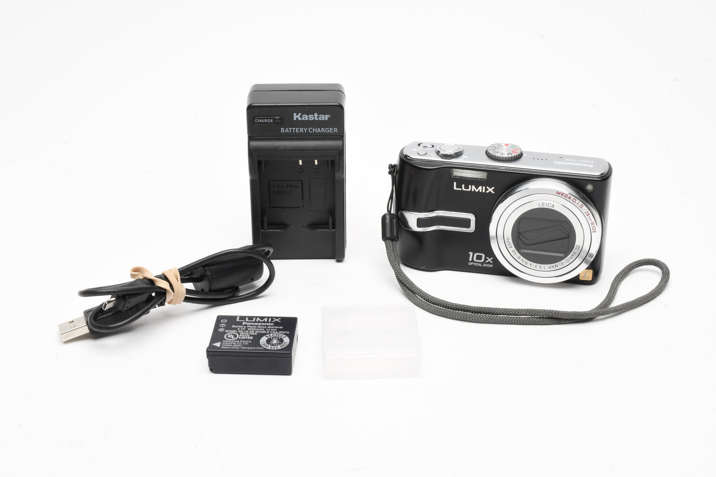 Panasonic LUMIX DMC-TZ3 7.2MP Digital Point&Shoot Camera, Batt+charger