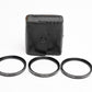 Vivitar 49mm Close-Up set +1, +2, +3  In fitted case