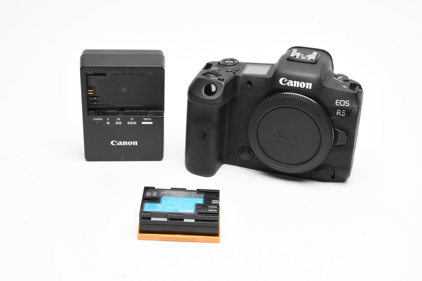 Canon EOS R5 Mirrorless body, batt+charger ≤7000 Acts, Clean!