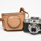 Bolsey Model B2 35mm camera w/44mm f3.2 lens, case, for Parts/Repair