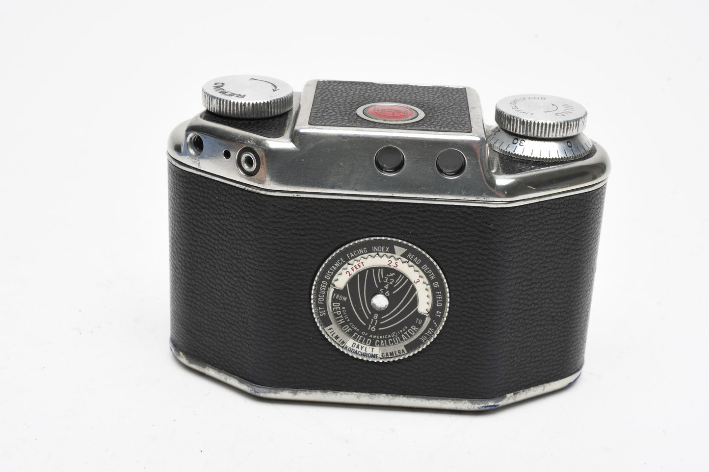 Bolsey Model B2 35mm camera w/44mm f3.2 lens, case, for Parts/Repair