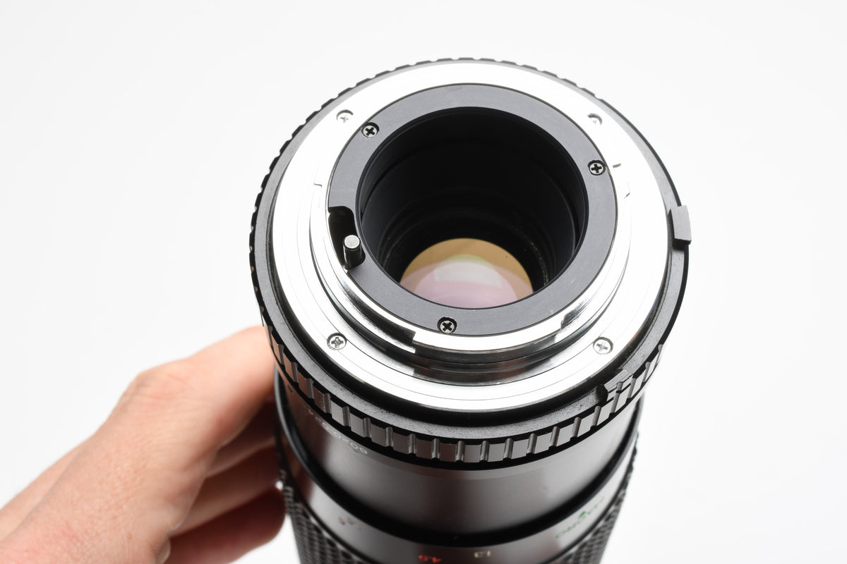 Albinar ADG 80-200mm f3.9 Tele zoom lens for Minolta MD Mount, Caps, Good