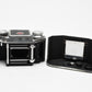 Bolsey Model B2 35mm camera w/44mm f3.2 lens, case, for Parts/Repair