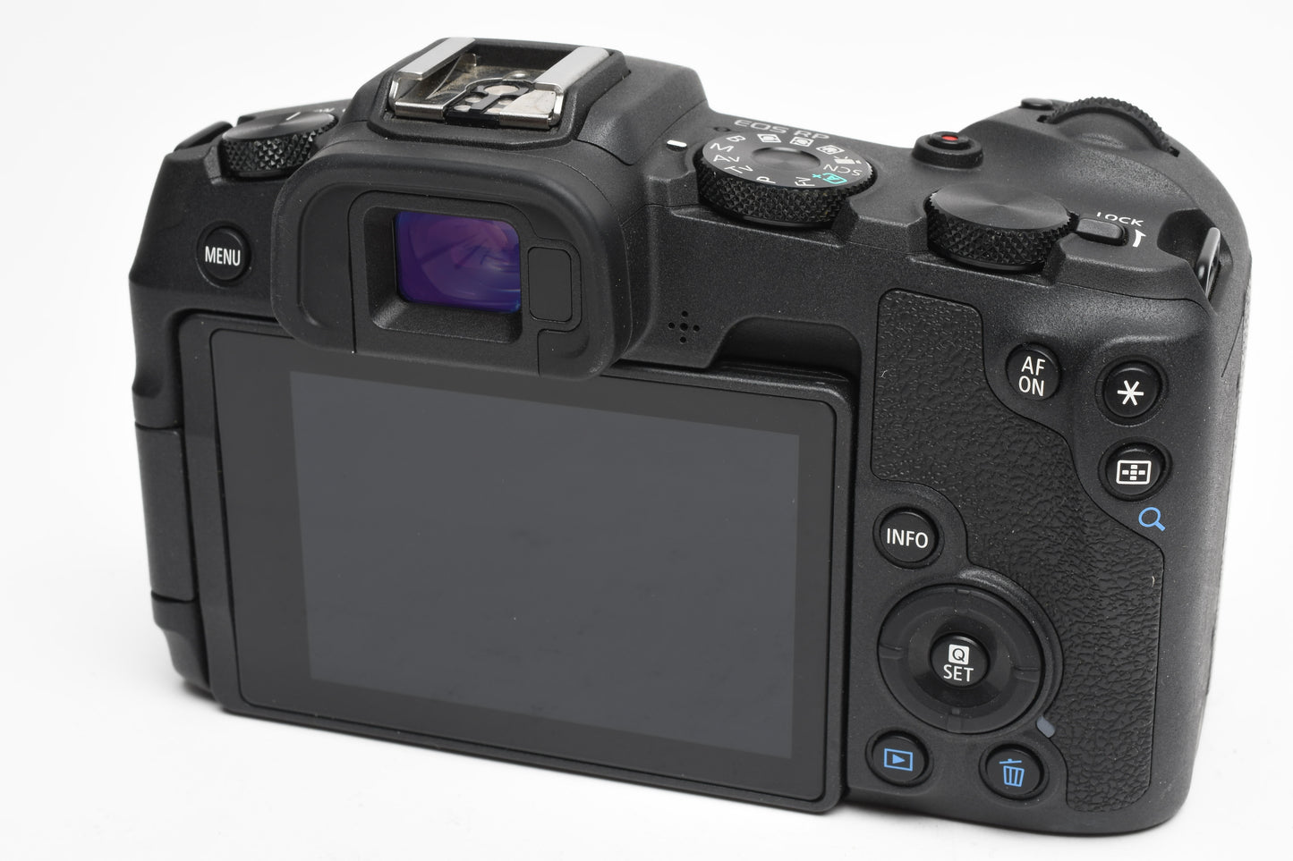 Canon EOS RP Mirrorless body, 2X batts, Dual charger, strap, ≤2000K Acts, Mint-