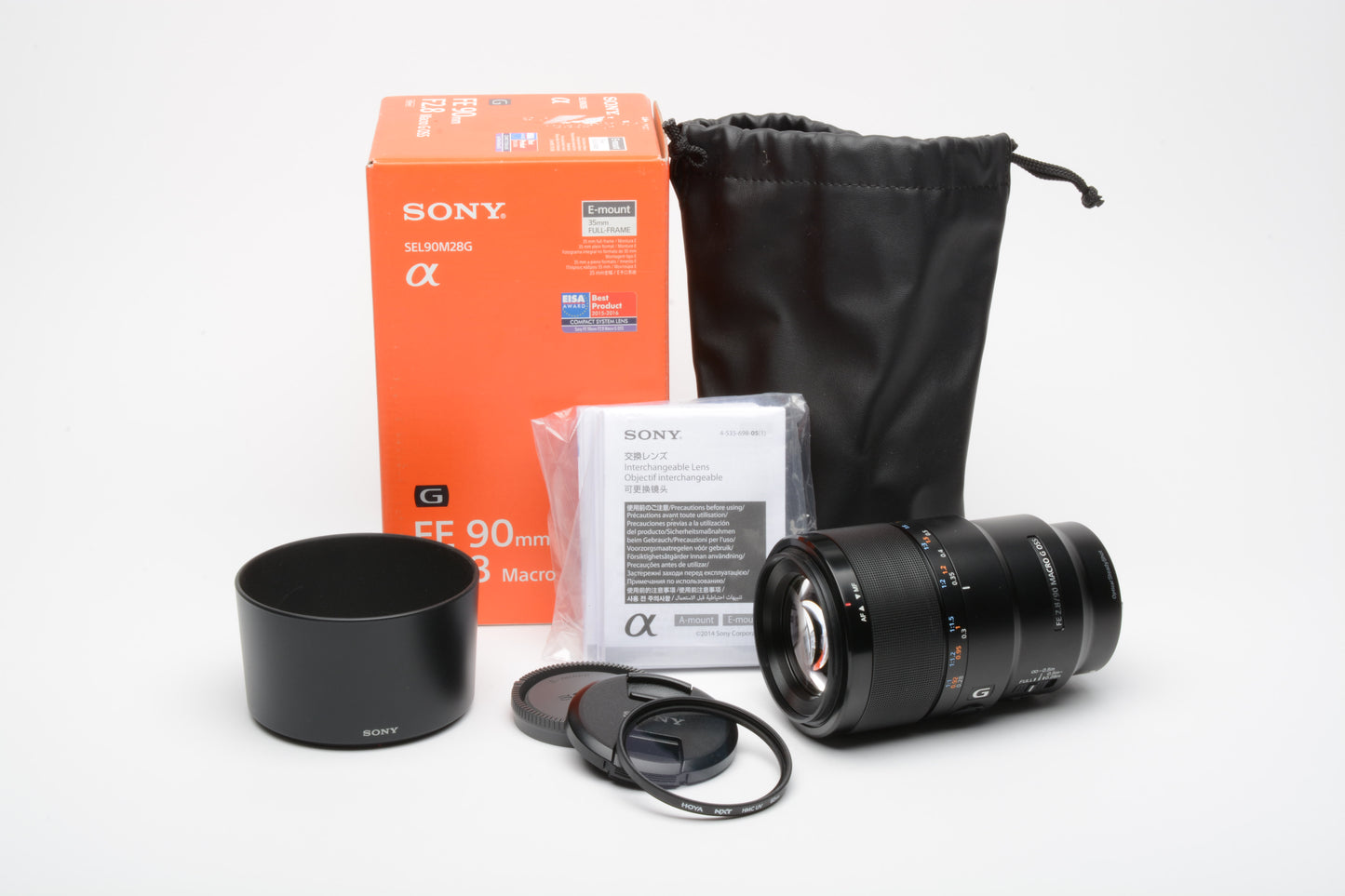 Sony FE 90mm f2.8 Macro G OSS Lens SEL90M28G, Mint, Boxed + UV