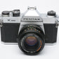 Pentax K1000 35mm SLR w/Chinon 50mm f1.9 lens, New seals, strap, tested, Mint-