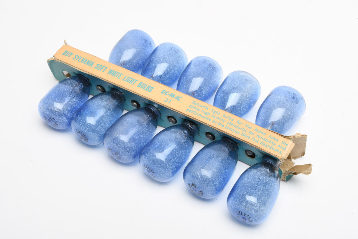 Pack of 11 Sylvania M2B Blue Flashbulbs - New in Box