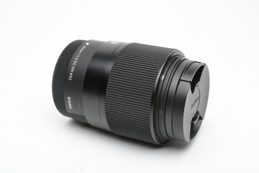 Sigma 30mm f1.4 DC DN for Canon EF Contemporary lens, caps + UV