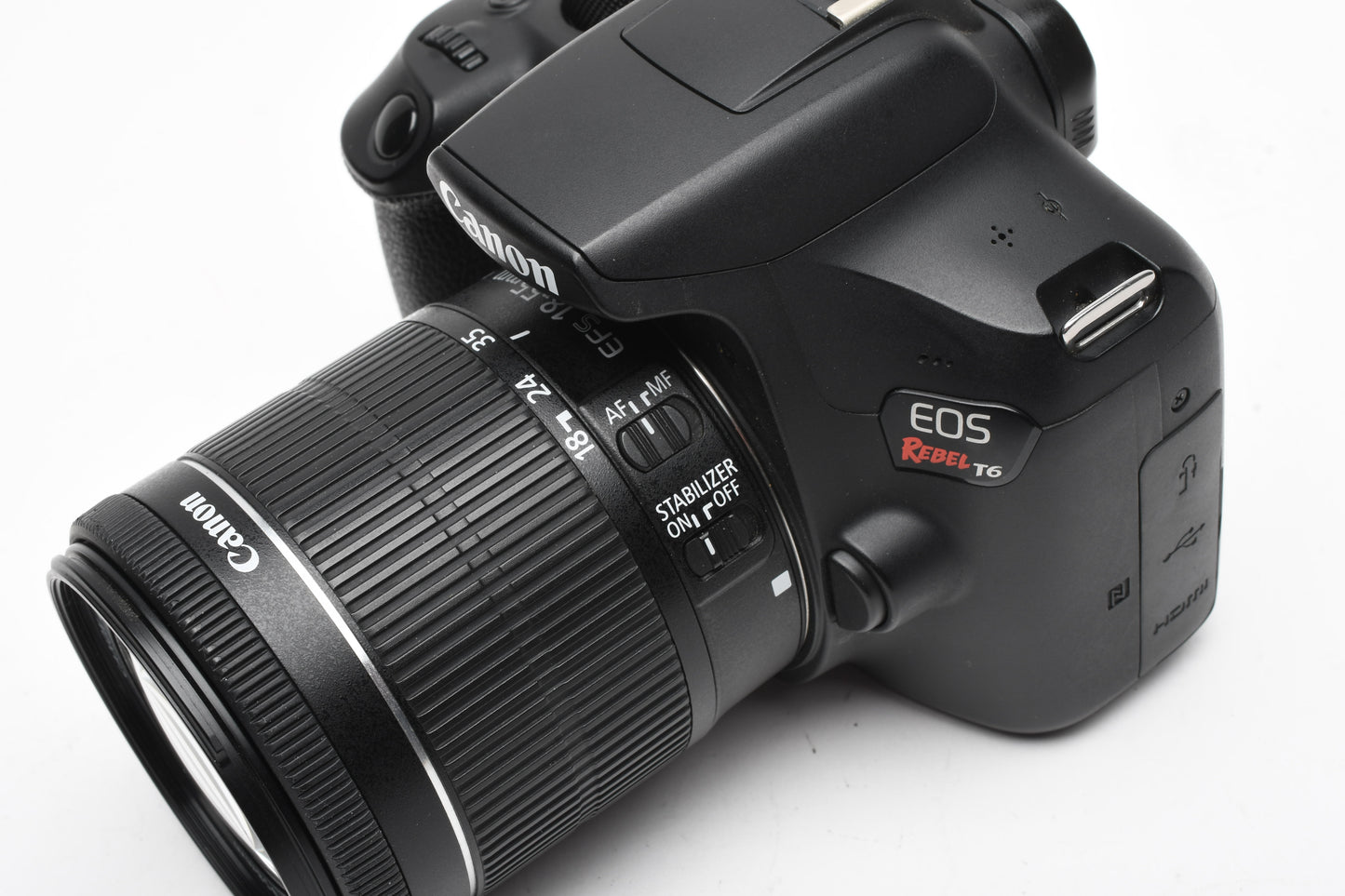 Canon Rebel T6 18MP DSLR w/18-55mm f3.5-5.6 IS STM, 9378 Acts, Nice