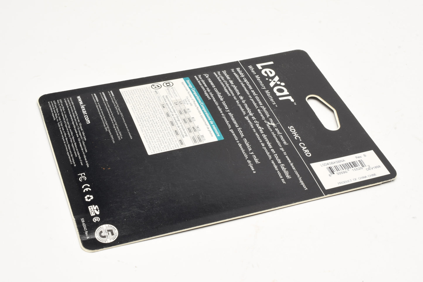 Lexar 4GB SDHC New