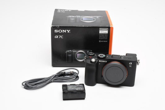 Sony A7C ILCE-7C Digital camera (Black), barely used, only 3320 Acts! Boxed