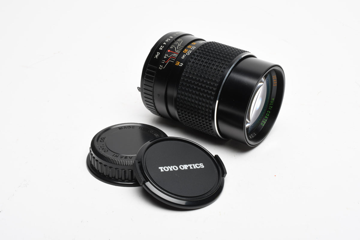 Sears MC 135mm f2.8 Portrait lens for Pentax PK Mount, Caps, Great